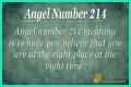 
ANGEL NUMBER 214
