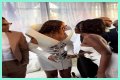 Nigerian singer, Tems spotted at the star-studded Roc Nation pre-grammy brunch with Jay-Z and Beyonce (video)